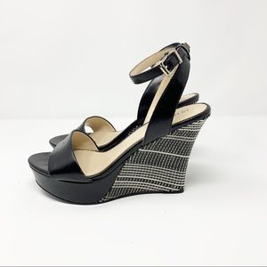 Liz Claiborne Black Wedge Sandals